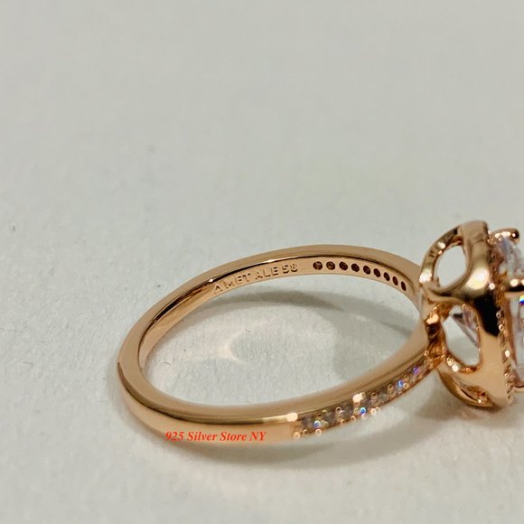 Sparkling Teardrop Halo Ring 186251CZ - Picture 6 of 10